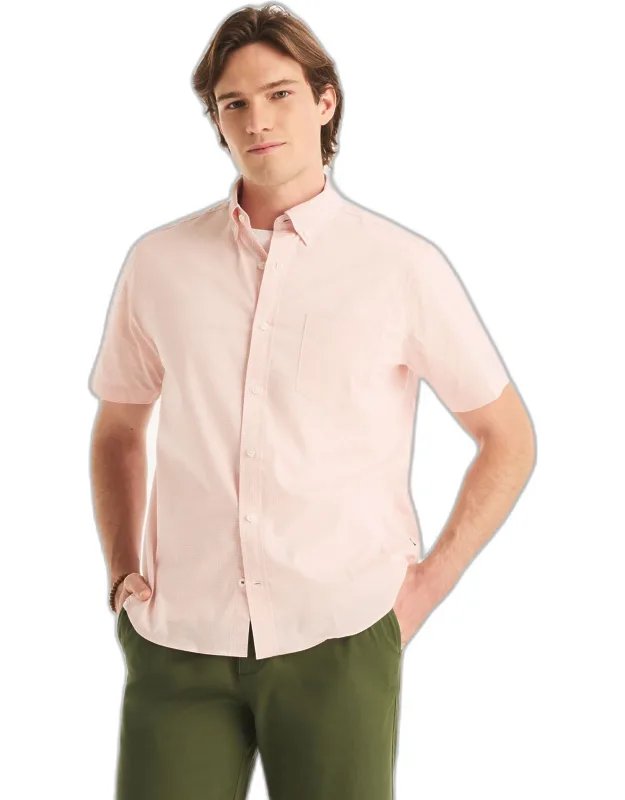 Classic Fit Wrinkle-resistant Plaid Short-sleeve Shirt