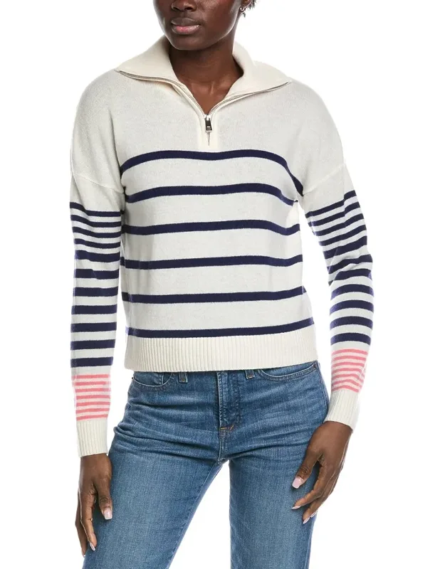 1/4-zip Wool & Cashmere-blend Polo Sweater