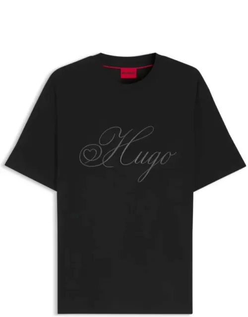 Embroidered-logo T-shirt
