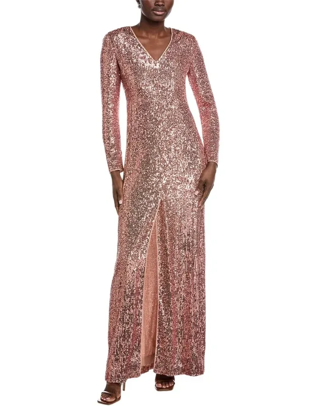 Sequin Silk-blend Maxi Dress