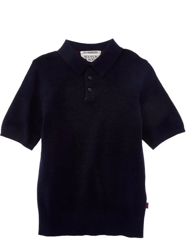 Structured Knitted Polo Shirt