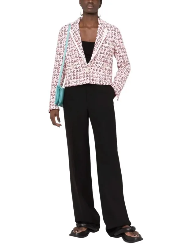 Patterned Boxy Jacket