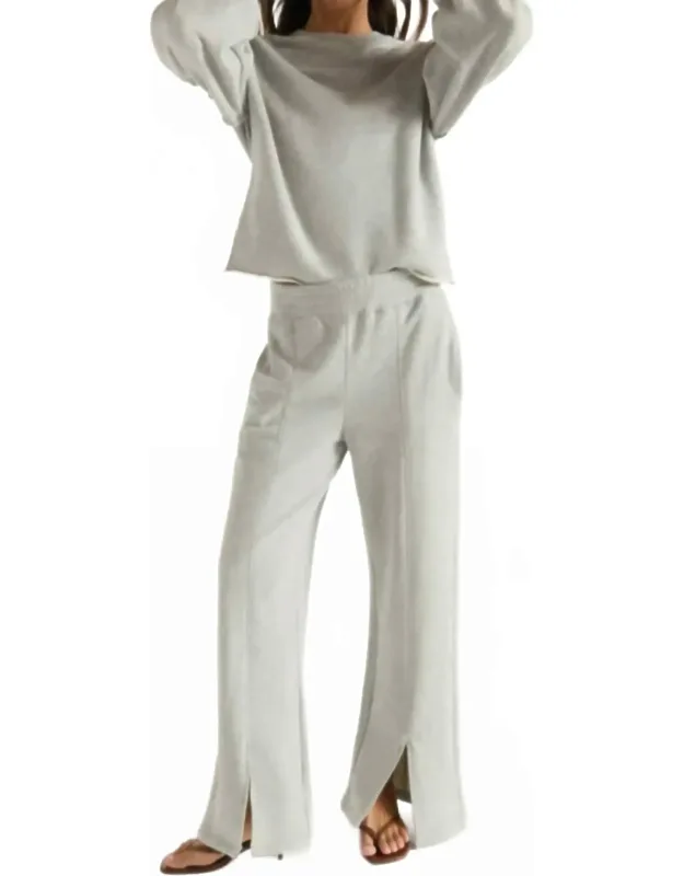 Front Slit Knit Pants