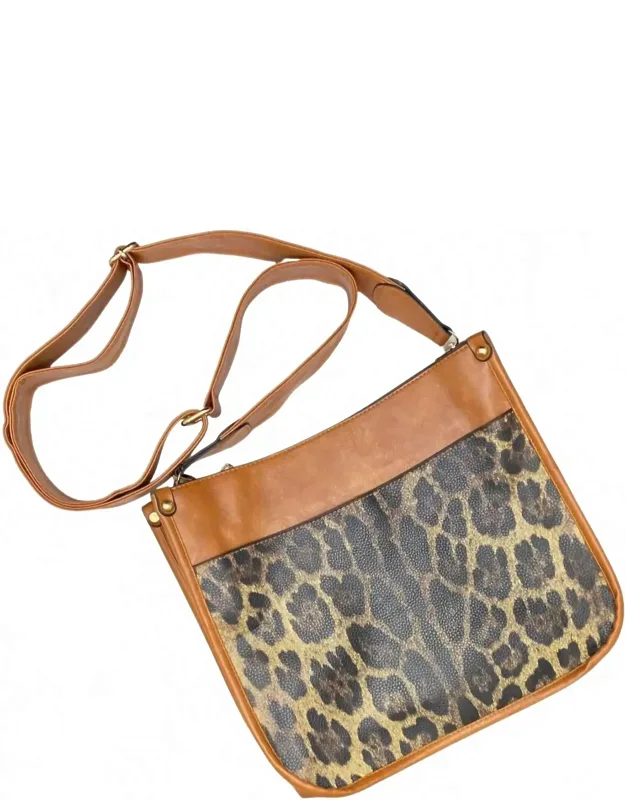 Leopard Front Cross Body Shoulder Bag
