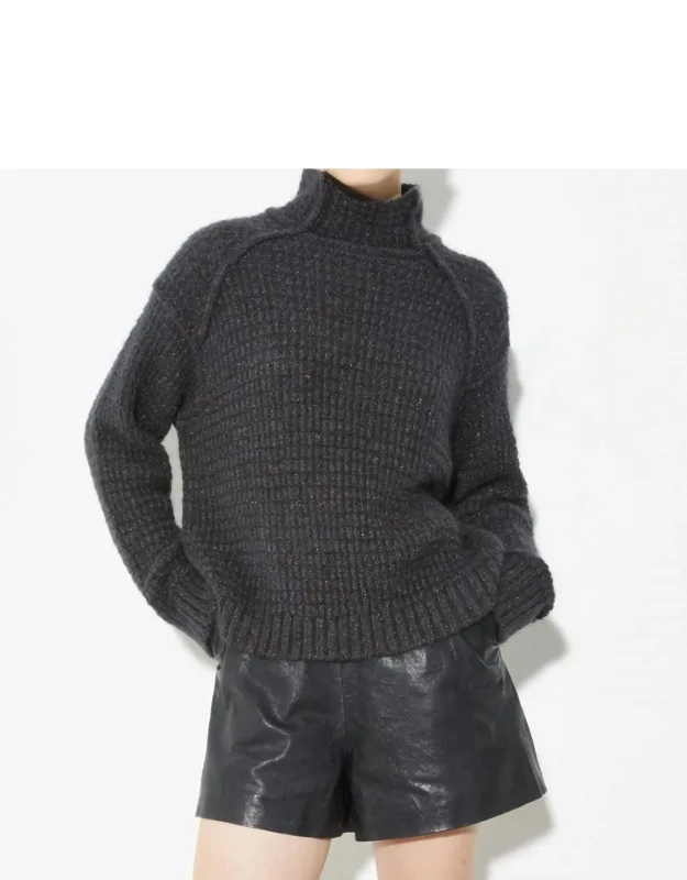 Lurex Turtleneck Jumper