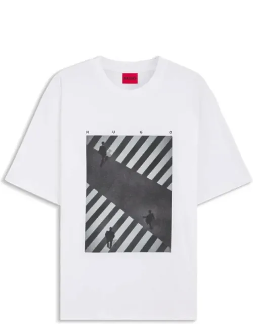 Printed-artwork T-shirt In Soft Cotton