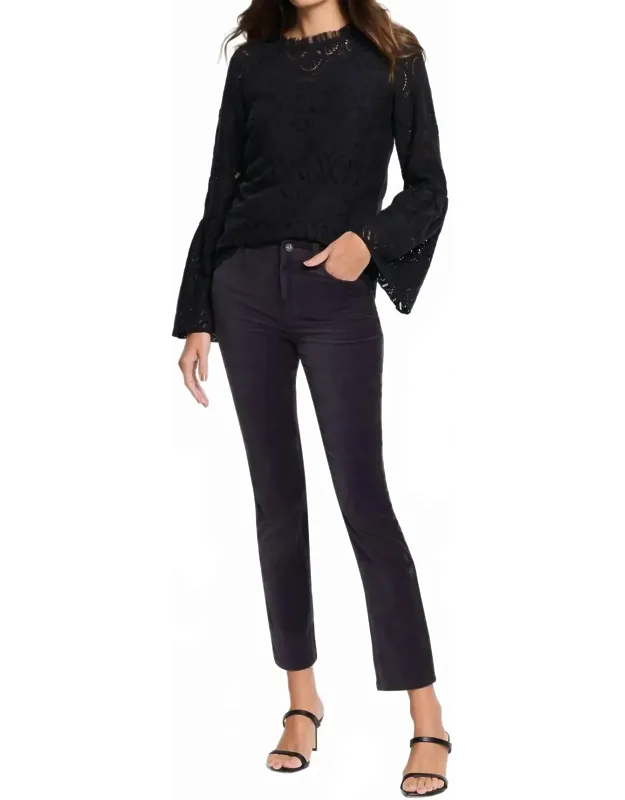 Velvet Straight Ankle Pants