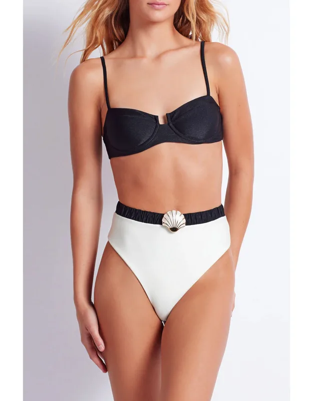 Seashell High Cut Bikini Bottom