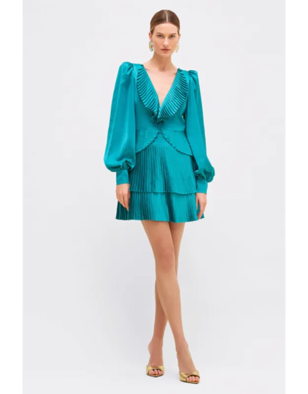 Dream Satin Plunge Mini Dress