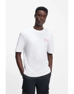 Marine Artwork T-shirt In Cotton Jersey