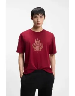 Logo Artwork T-shirt In Cotton Jersey