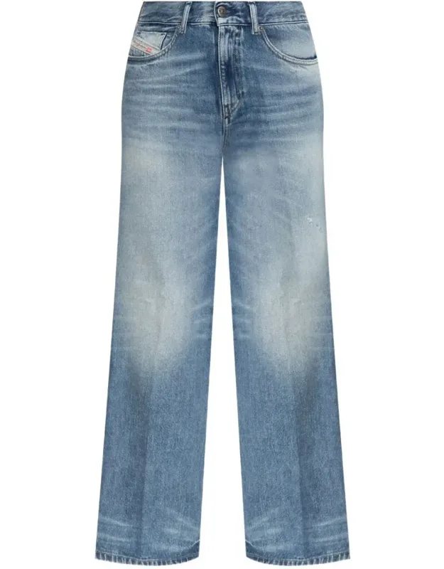 Diesel Jeans With Concealed Fly And Button Fastening