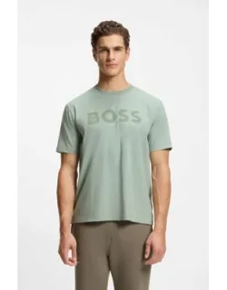 Tonal-logo T-shirt In Stretch Cotton