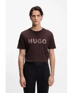 Hugo Logo-print T-shirt - Soft Cotton, Regular Fit