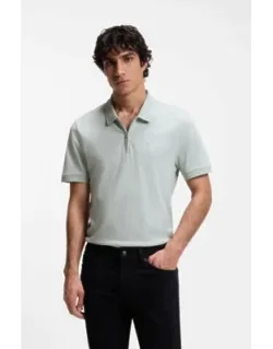 Stretch-cotton Slim-fit Polo Shirt With Logo Patch