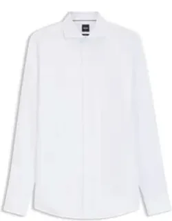 Wrinkle-resistant Slim-fit Shirt In A Cotton Blend