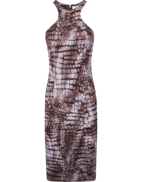 Animal-print Midi Dress