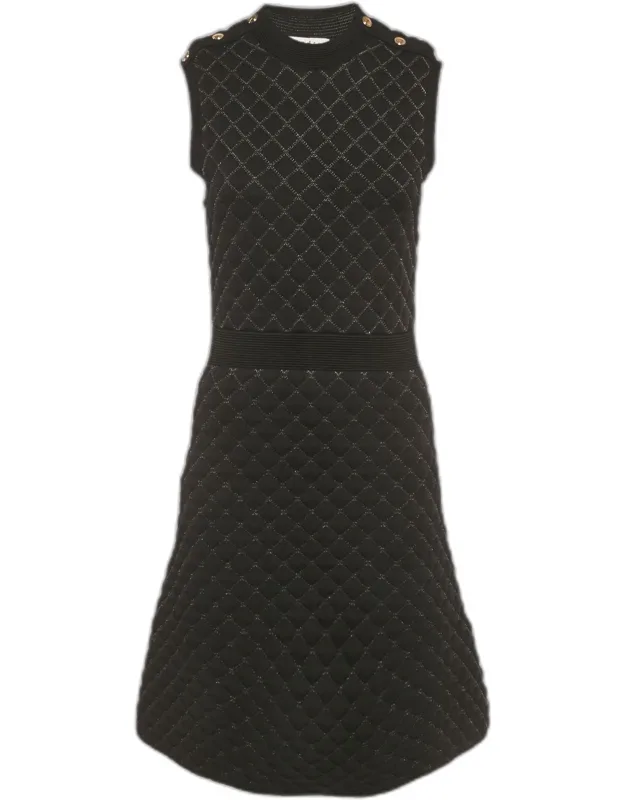 Nylon Quilted Mini Dress