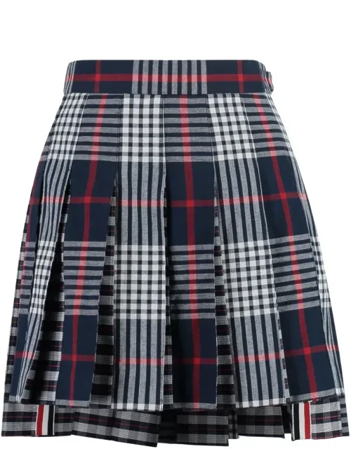 Pleated Mini Skirt