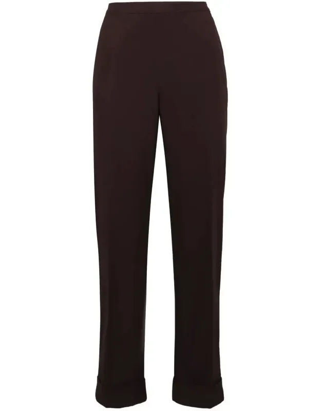 High-rise Cotton Trousers