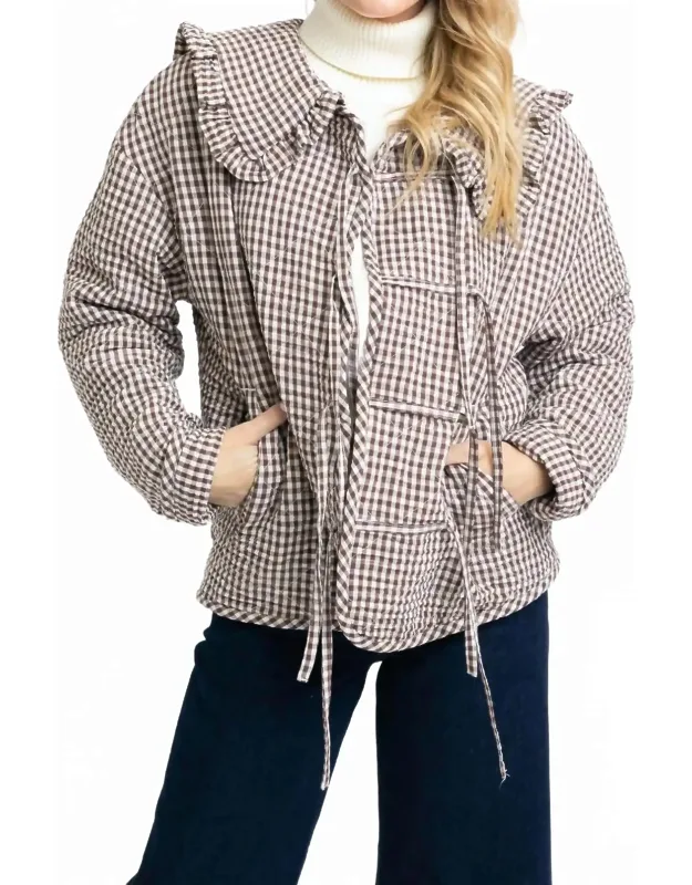 Gingham Novelty Jacket