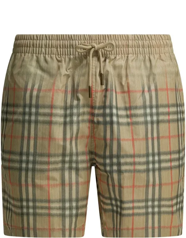 Check Swim Shorts