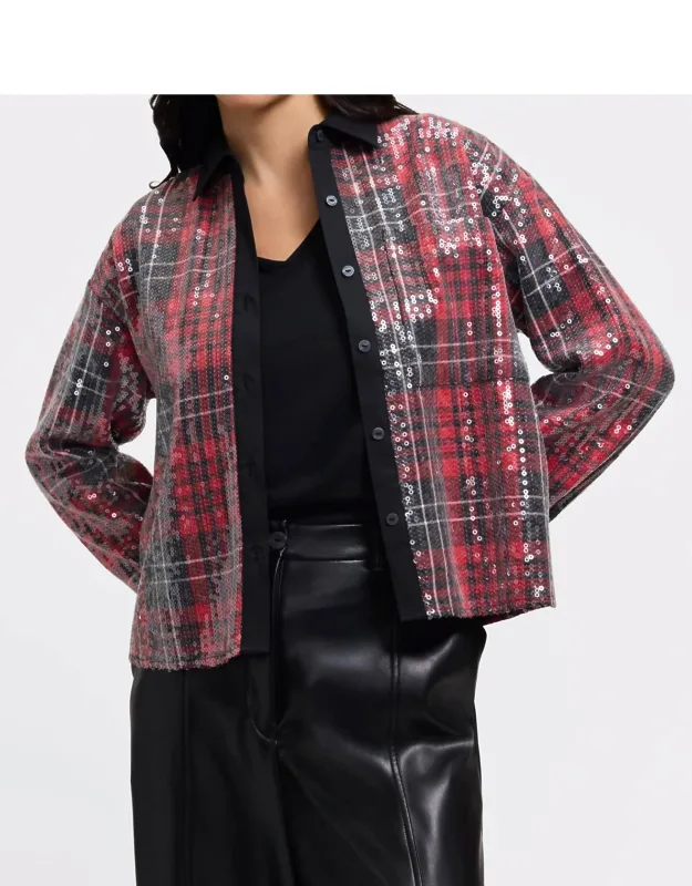 Marina Sequined Long Sleeve Shirt