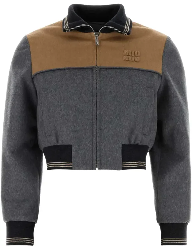 Two-tone Velour Jacket