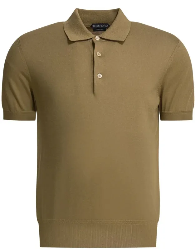 Cotton Knit Polo Shirt