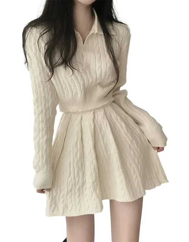 Sweater And Skirt Set