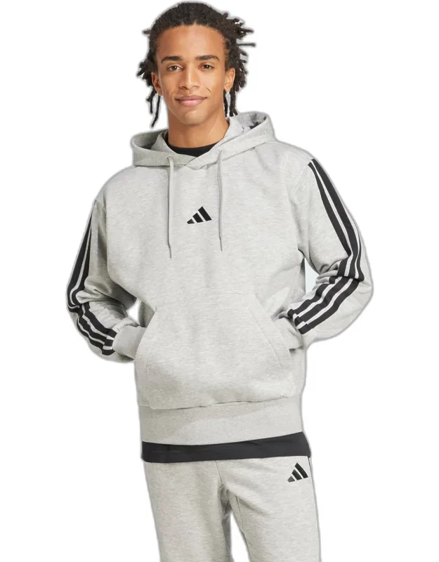Adidas Essentials 3-stripes Fleece Hoodie - Cozy Feel, Kangaroo Pocket