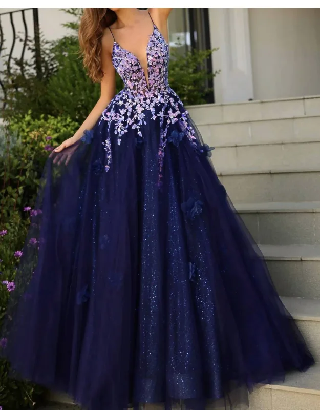 Sparkling A-line Prom Dress