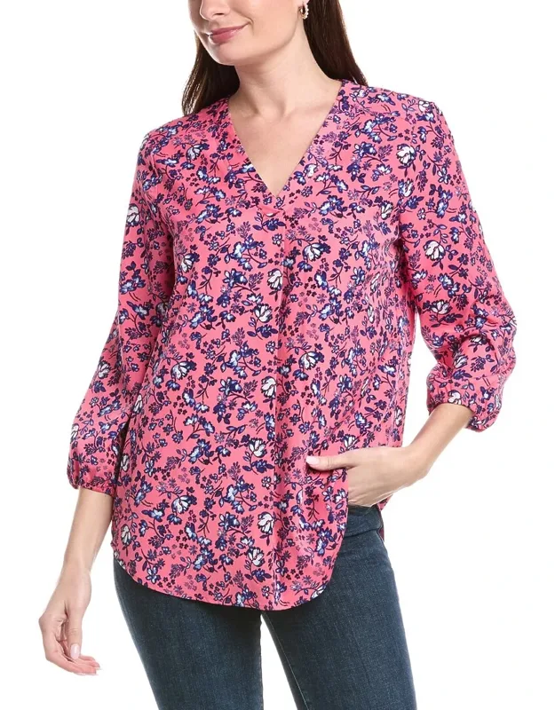 V-neck Tunic Blouse