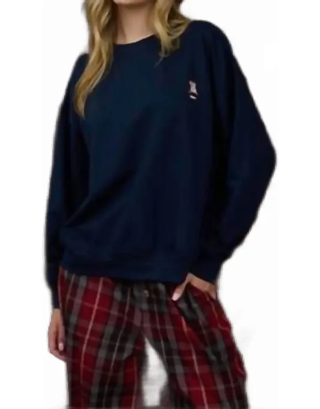 Embroidered Pullover Sweatshirt