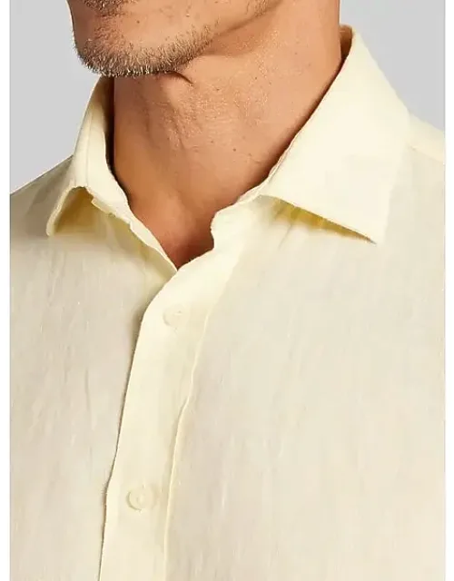 Modern Fit Linen Button Up Shirt