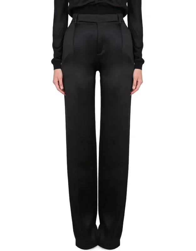 Satin Flared Pants