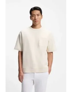 Peached T-shirt In A Cotton Blend
