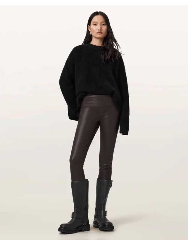 Cora Leather Stretch Leggings