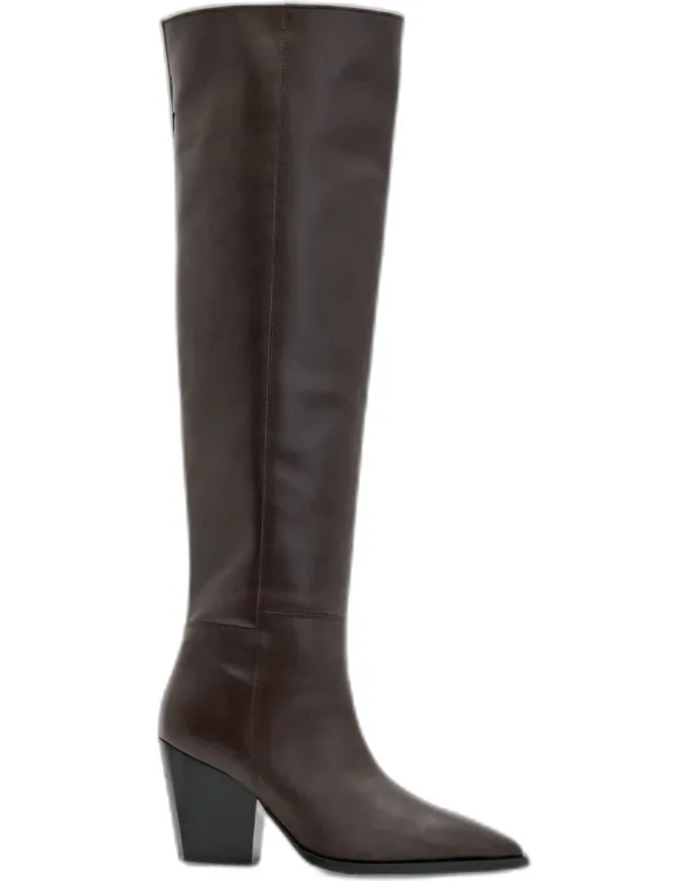 Reina Leather Zip Boots