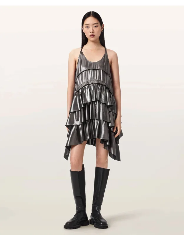 Cavalry Metallic Mini Dress