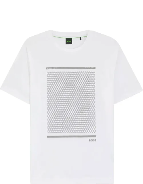 Geometric-print T-shirt