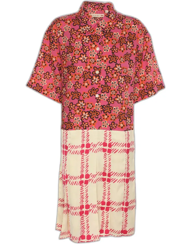 Pleated Mini Dress