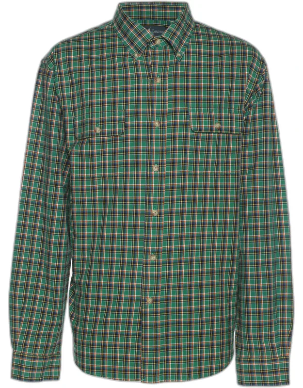 Checked Cotton Long Sleeve Shirt