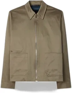 Stretch-cotton Zip Jacket