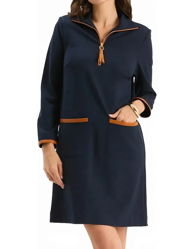 Helena Pointe Trimmed Dress