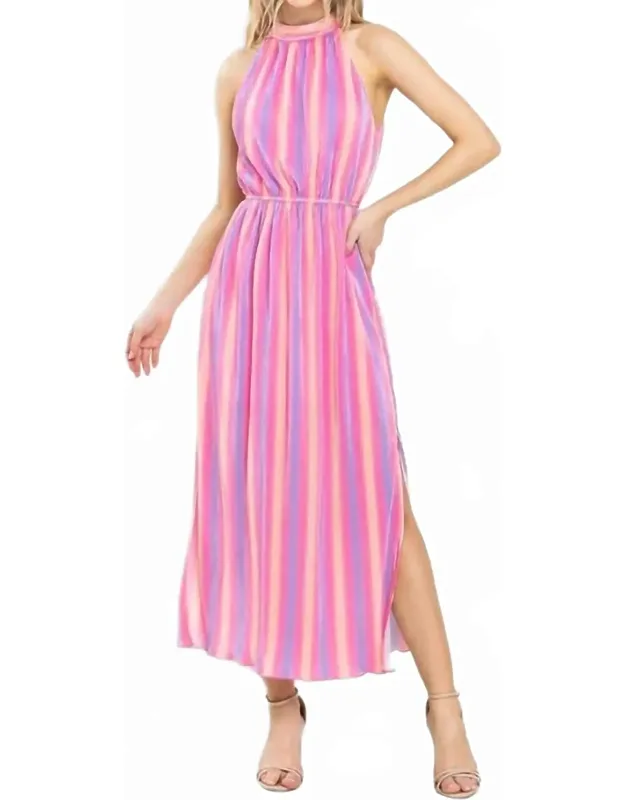 Pleated Midi Dress