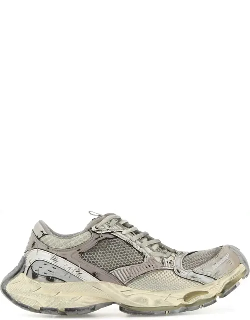 Synthetic Leather And Mesh Stapler Sneakers