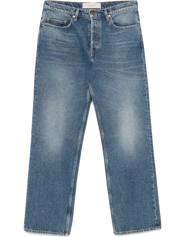 Whiskering-effect Jeans