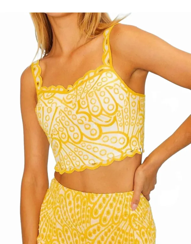 Sunshine Eyelet Top