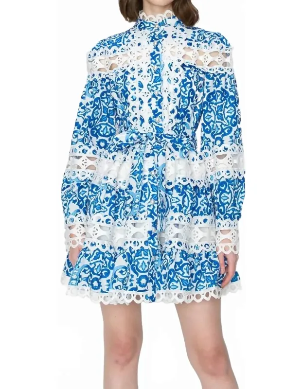 Crochet Lace Mini Dress